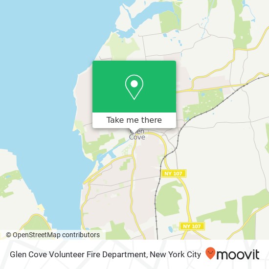 Glen Cove Volunteer Fire Department map