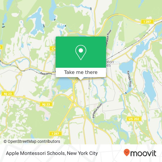 Mapa de Apple Montessori Schools
