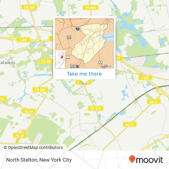 North Stelton map