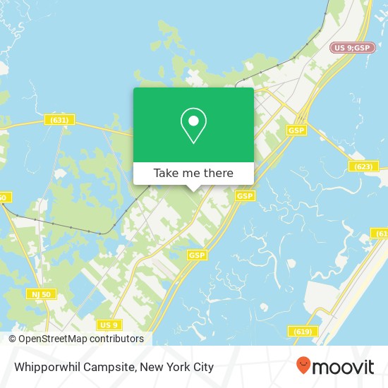 Mapa de Whipporwhil Campsite