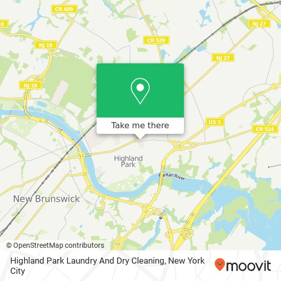 Mapa de Highland Park Laundry And Dry Cleaning