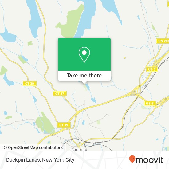 Duckpin Lanes map