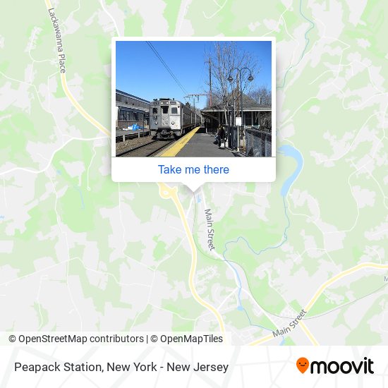 Peapack Station map
