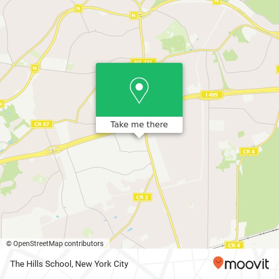 Mapa de The Hills School