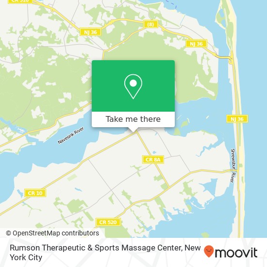 Mapa de Rumson Therapeutic & Sports Massage Center