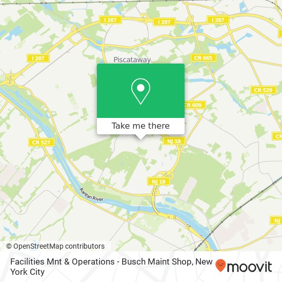 Mapa de Facilities Mnt & Operations - Busch Maint Shop