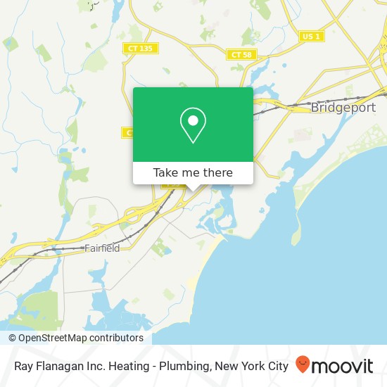 Ray Flanagan Inc. Heating - Plumbing map