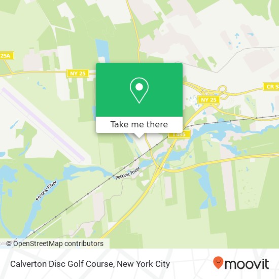 Calverton Disc Golf Course map