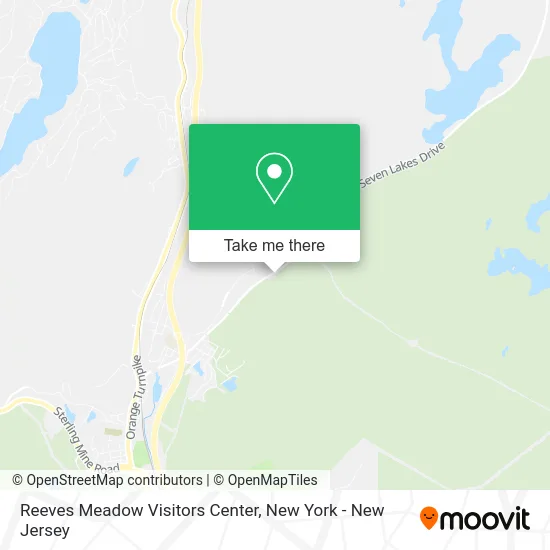 Reeves Meadow Visitors Center map