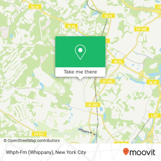Whph-Fm (Whippany) map
