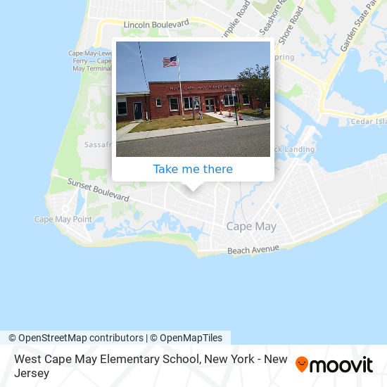 Mapa de West Cape May Elementary School
