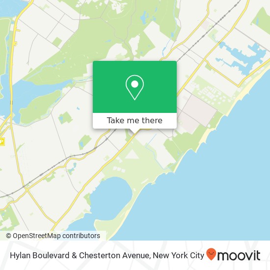 Mapa de Hylan Boulevard & Chesterton Avenue