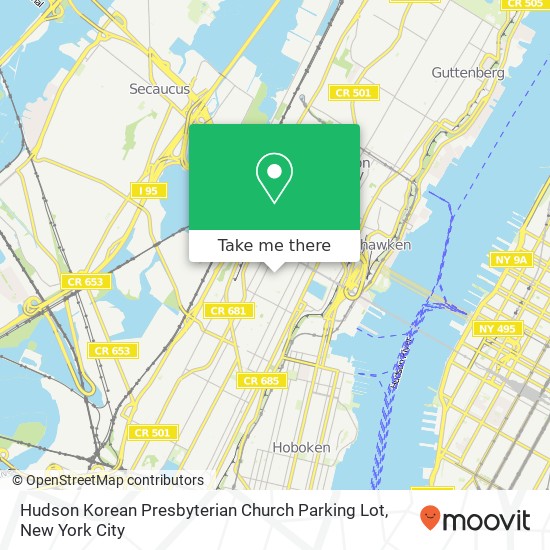 Mapa de Hudson Korean Presbyterian Church Parking Lot