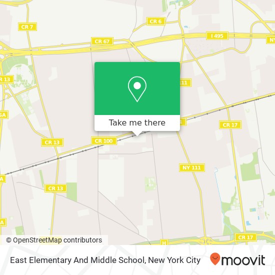 Mapa de East Elementary And Middle School