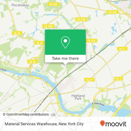 Material Services Warehouse map