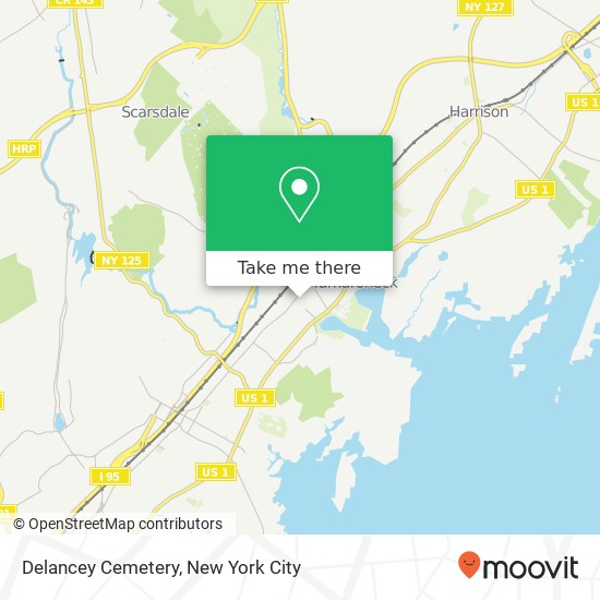 Mapa de Delancey Cemetery