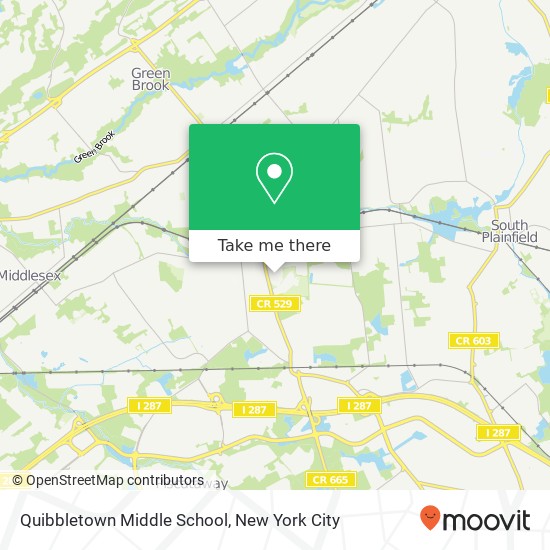 Mapa de Quibbletown Middle School