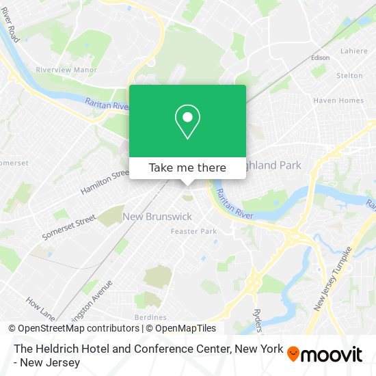 Mapa de The Heldrich Hotel and Conference Center