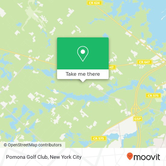 Pomona Golf Club map