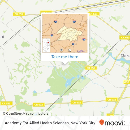 Academy For Allied Health Sciences map