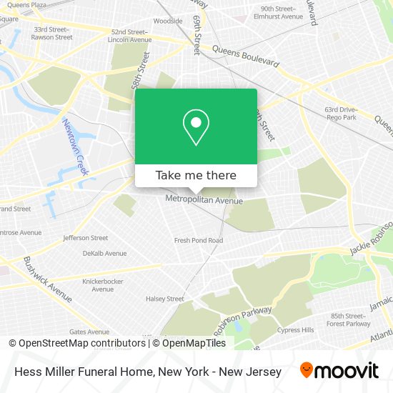 Hess Miller Funeral Home map