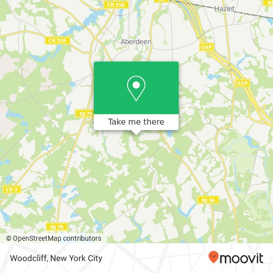 Mapa de Woodcliff