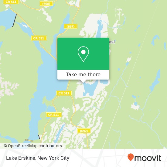 Lake Erskine map