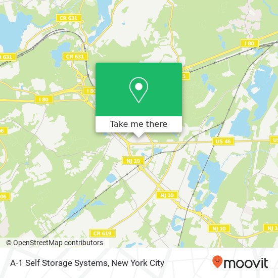 A-1 Self Storage Systems map