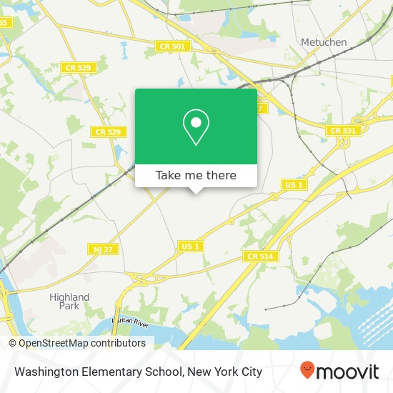 Mapa de Washington Elementary School