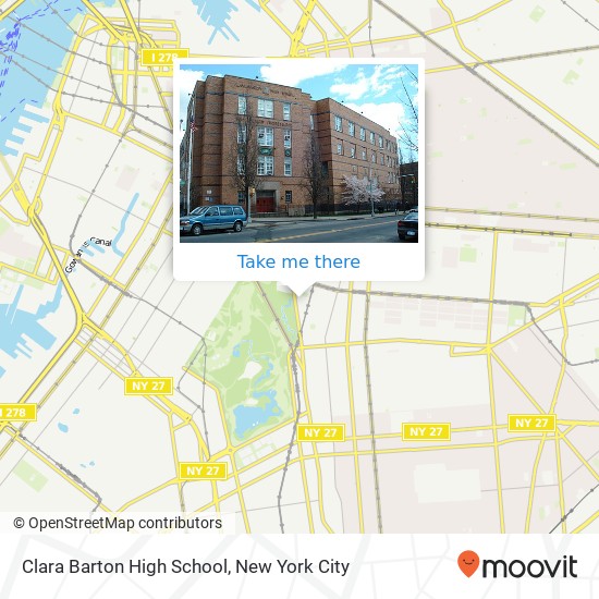 Clara Barton High School map