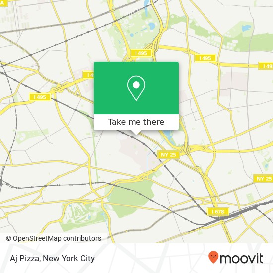 Aj Pizza map