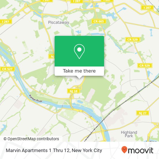 Mapa de Marvin Apartments 1 Thru 12