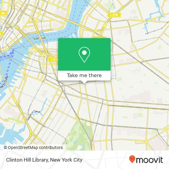 Mapa de Clinton Hill Library