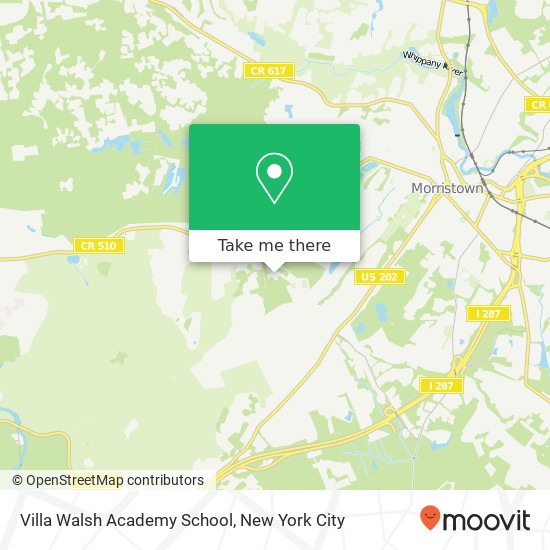 Villa Walsh Academy School map