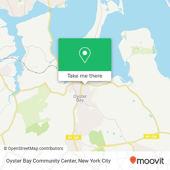 Oyster Bay Community Center map