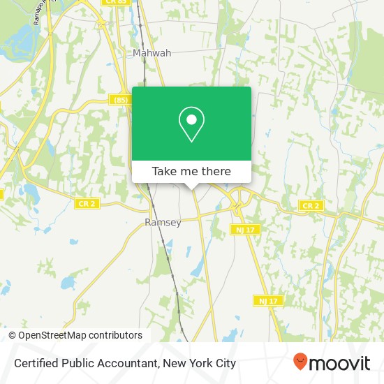 Certified Public Accountant map