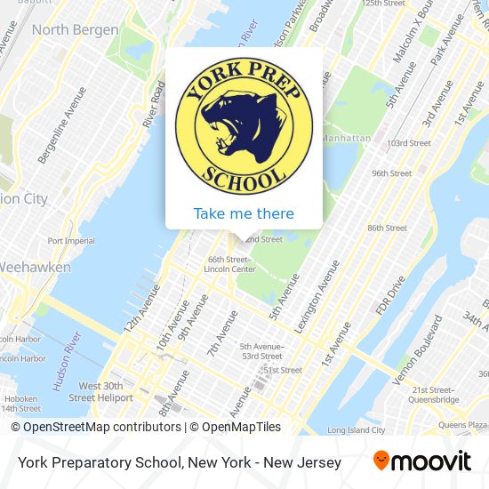 York Preparatory School map