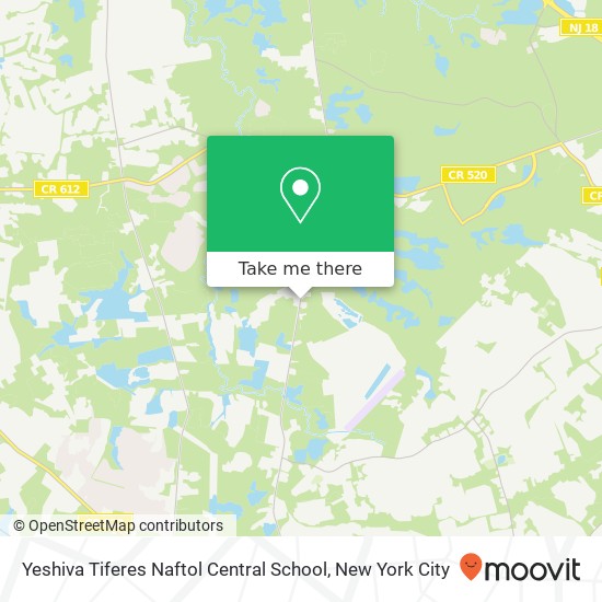 Mapa de Yeshiva Tiferes Naftol Central School