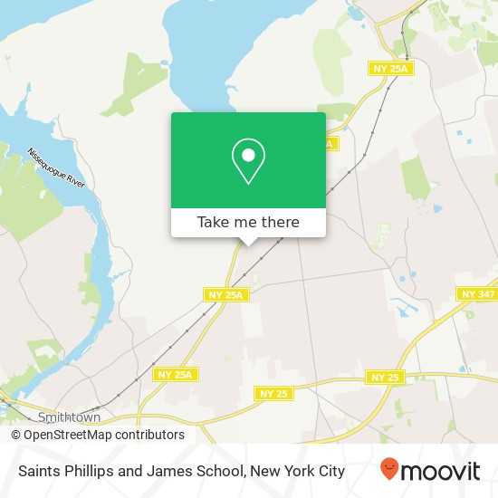 Mapa de Saints Phillips and James School