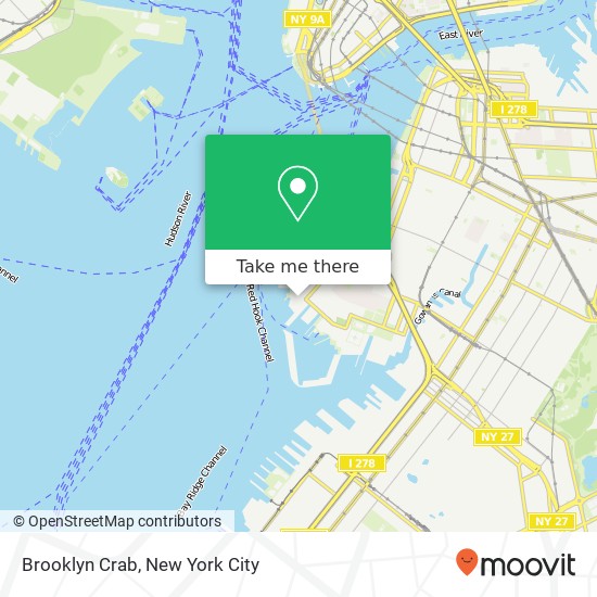 Mapa de Brooklyn Crab