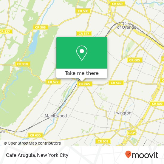 Cafe Arugula map
