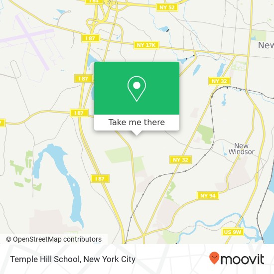 Mapa de Temple Hill School