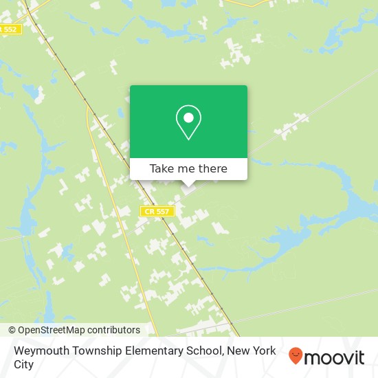 Mapa de Weymouth Township Elementary School