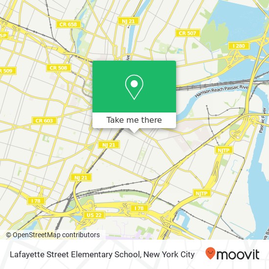 Lafayette Street Elementary School map