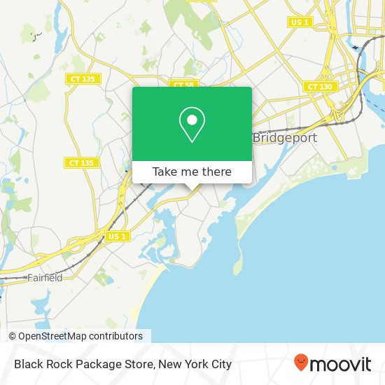 Mapa de Black Rock Package Store