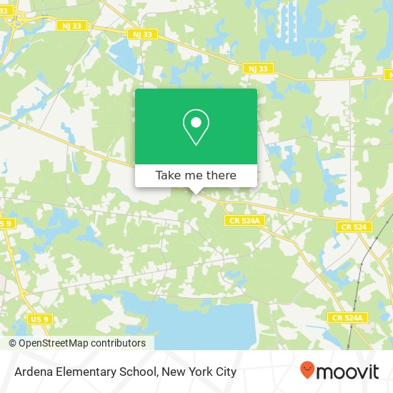 Mapa de Ardena Elementary School