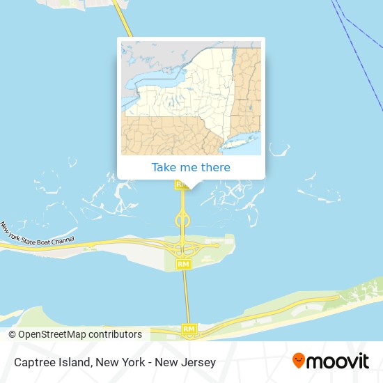 Captree Island map