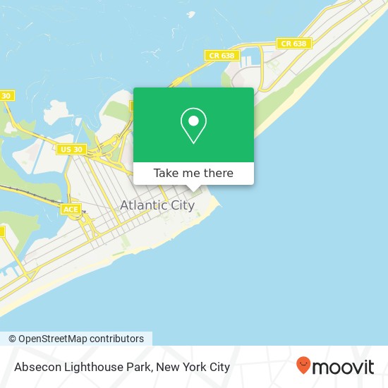 Absecon Lighthouse Park map