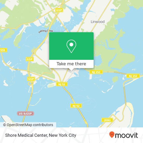 Shore Medical Center map