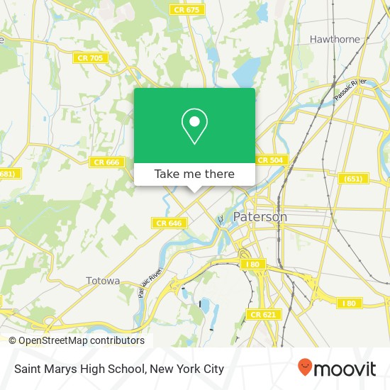 Saint Marys High School map